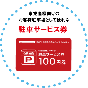 名鉄協商パーキング　駐車サービス券